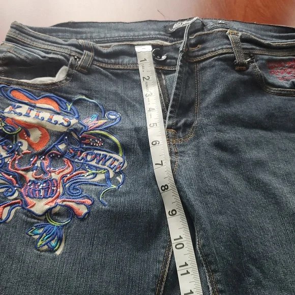 Ed Hardy Denim Capri Jeans Size 28 - Picture 7 of 9